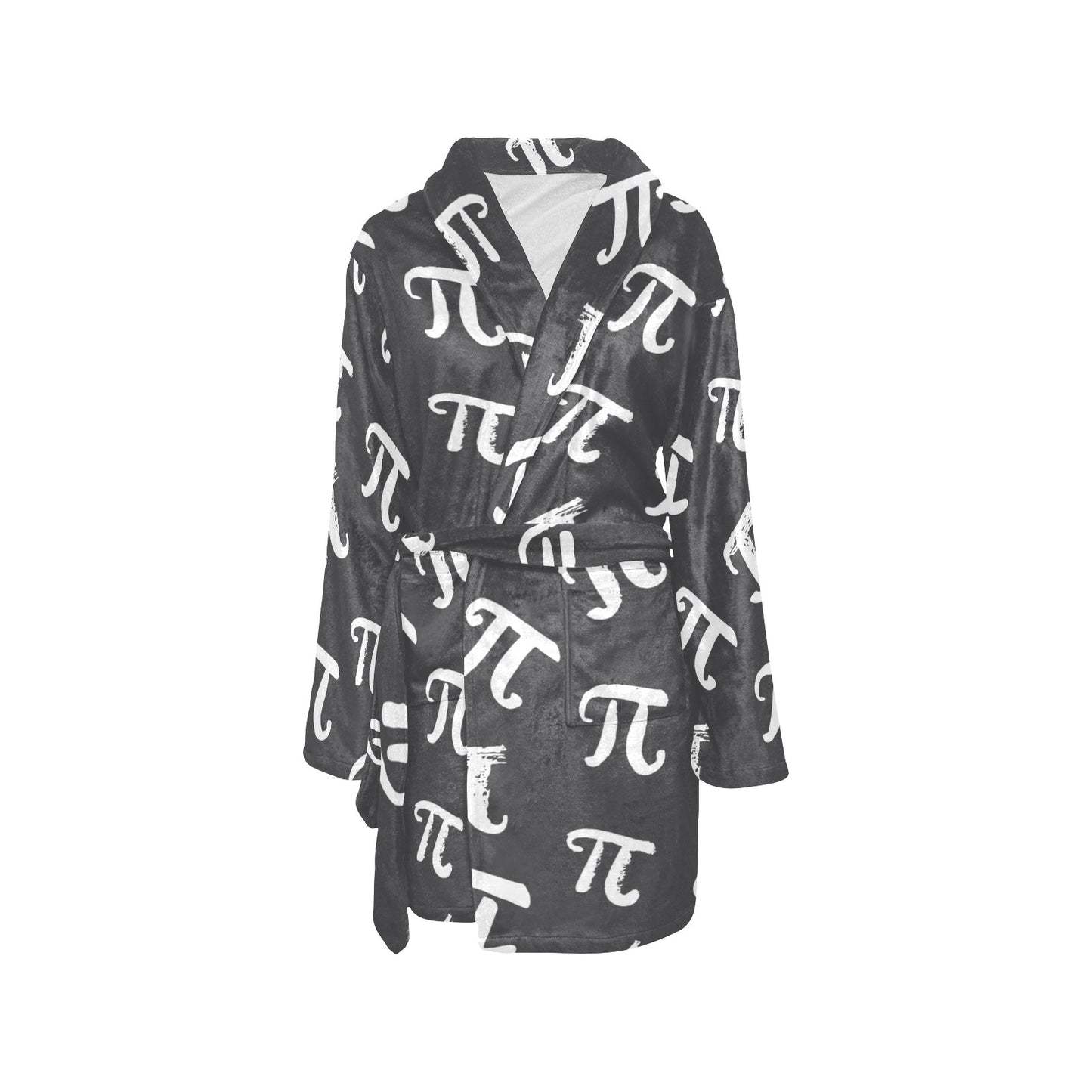 Pi Day Pattern Print Design A02 Women's Fleece Robe