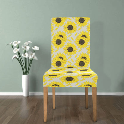 Sunflower Print Design LKS309 Dining Chair Slipcover