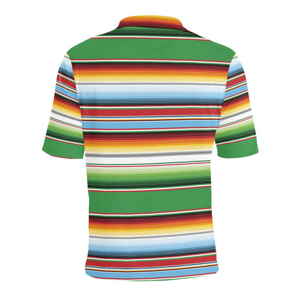 Serape Print Design LKS302 Men Polo Shirt