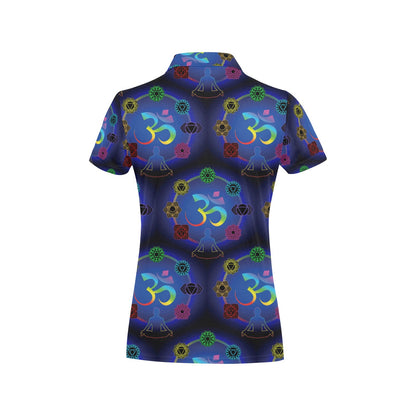 Chakra Zen Yoga OM Women's Polo Shirt
