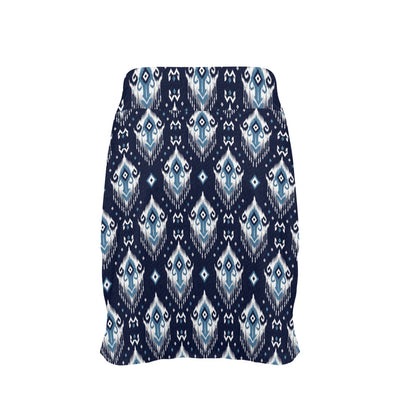 Ethnic Ornament Print Pattern 17" Golf & Pickleball Skort with Pockets