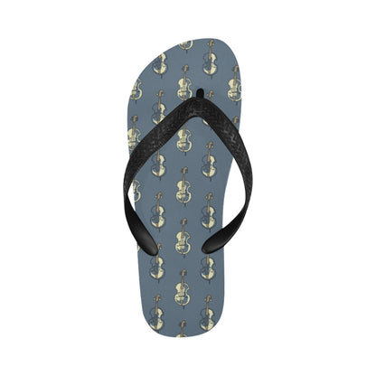 Violin Print Design LKS403 Flip Flops