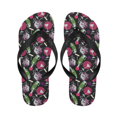 Wine Print Design LKS307 Flip Flops