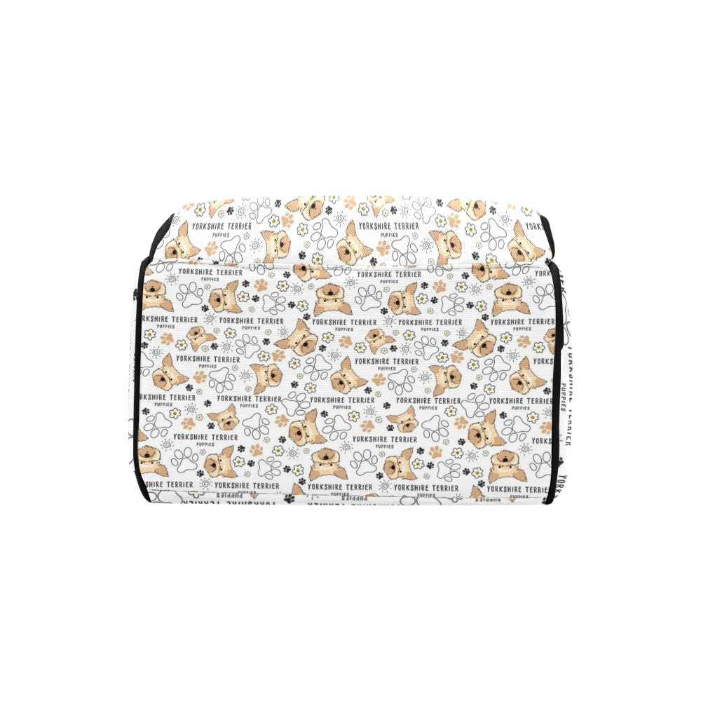 Yorkshire Terriers Print Design LKS308 Diaper Bag Backpack