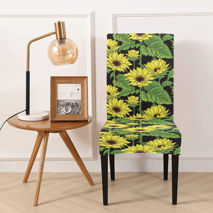 Sunflower Print Design LKS3010 Dining Chair Slipcover