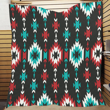 Native Pattern Print Design A08 Premium Quilt