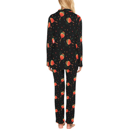 Maracas Pattern Print Design 03 Women's Long Pajama Set