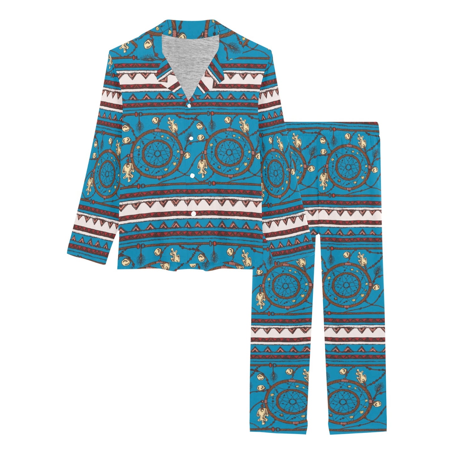 Dream catcher aztec Women's Long Pajama Set
