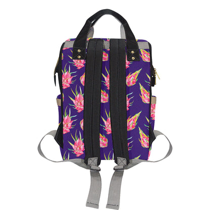 Dragonfruit Pattern Print Design DF02 Diaper Bag Backpack