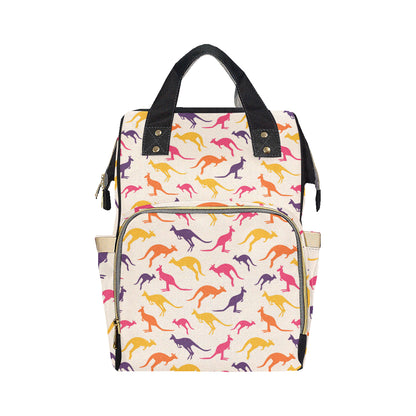 Kangaroos Pattern Print Design 01 Diaper Bag Backpack
