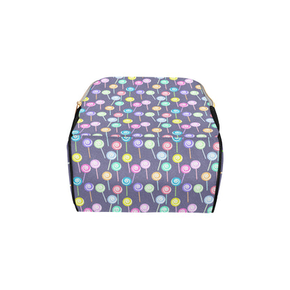 Lollipop Pattern Print Design LL03 Diaper Bag Backpack
