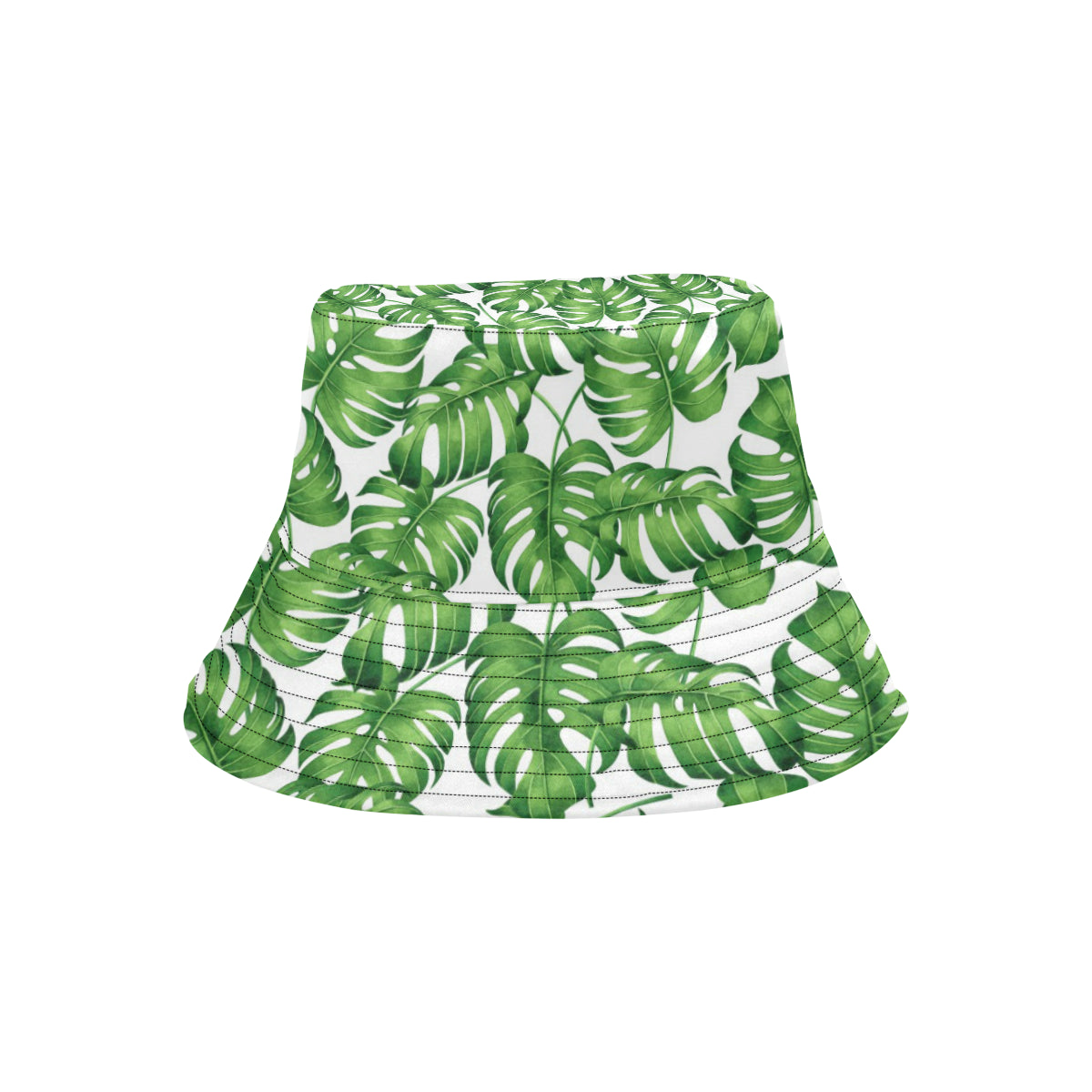 Palm Leaves Pattern Print Design PL08 Unisex Bucket Hat