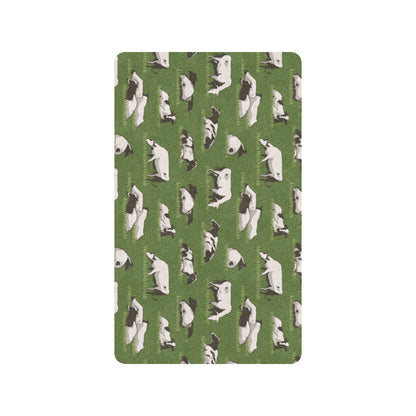 Cow on Grass Print Pattern Rubber Doormat