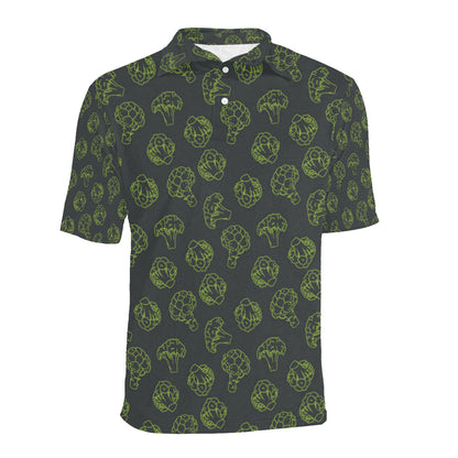 Broccoli Pattern Print Design 01 Men Polo Shirt