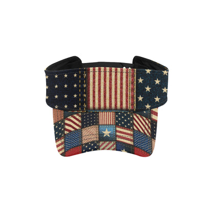 American flag Patchwork Design Unisex Sun Visor