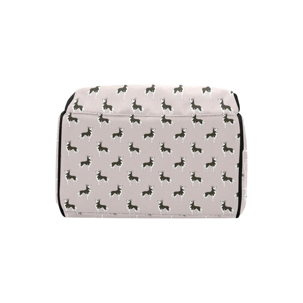 Siberian Huskies Print Design LKS301 Diaper Bag Backpack
