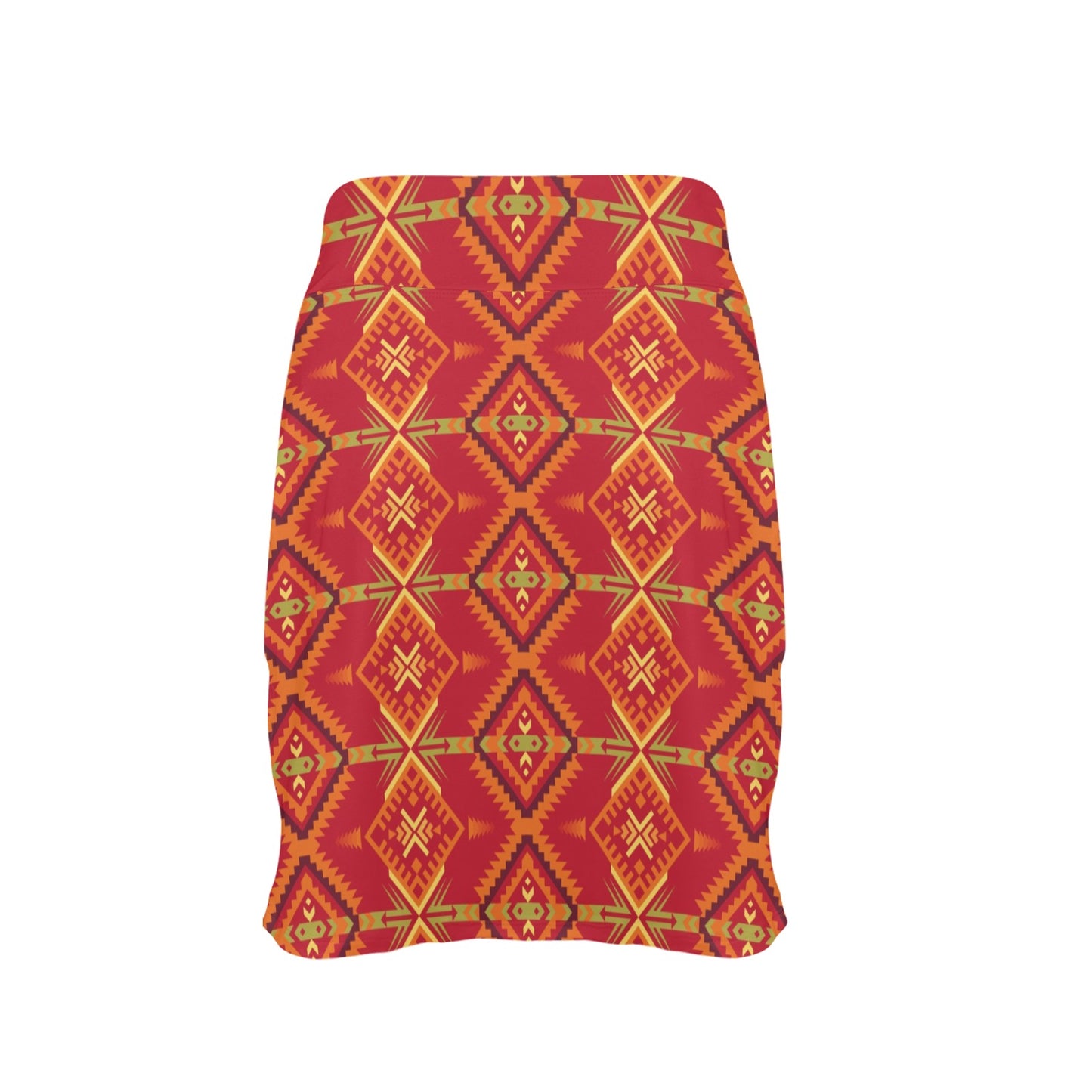 Southwest Pattern Print Design LKS305 17" Golf & Pickleball Skort with Pockets