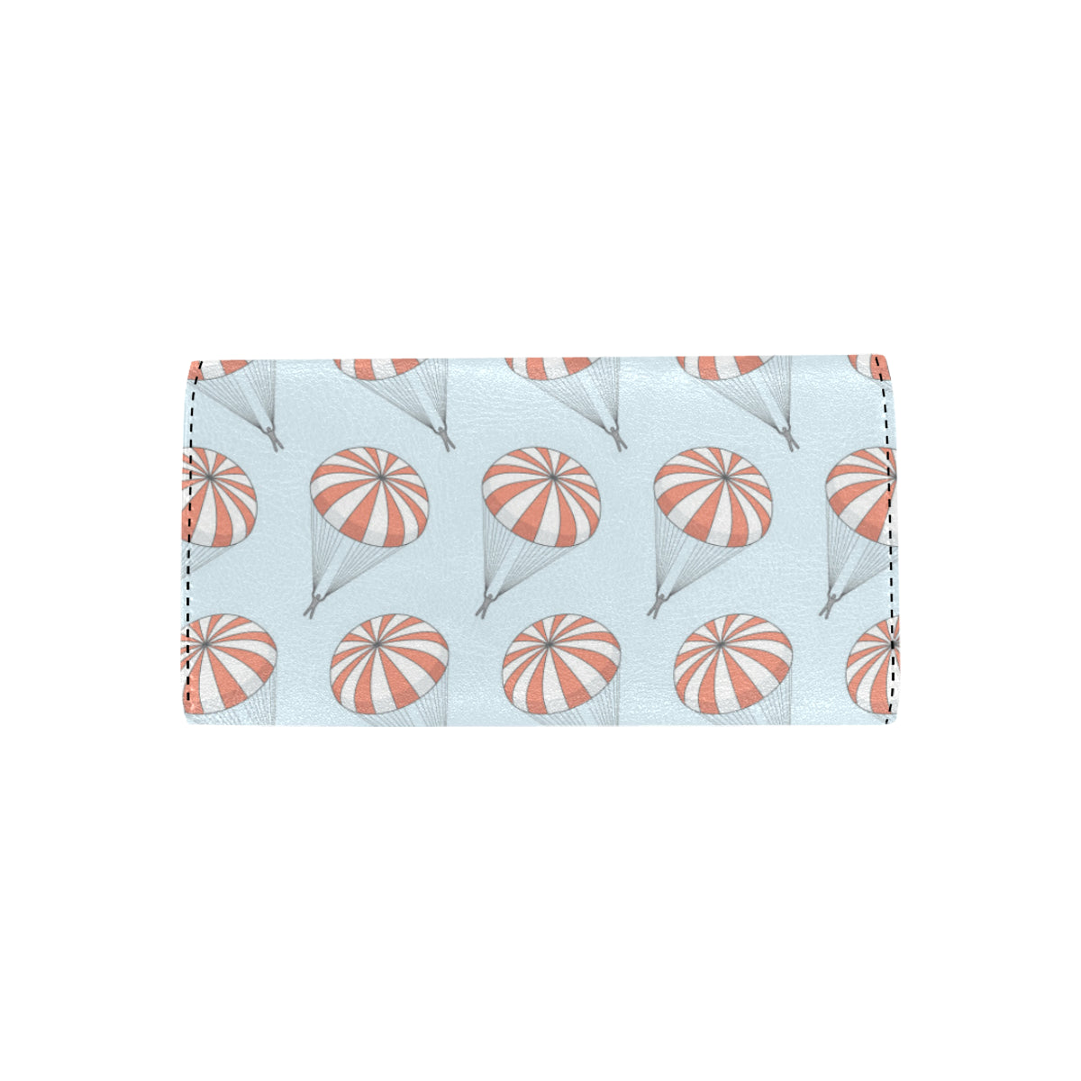 Skydiving Pattern Print Design 01 Women's Trifold Wallet