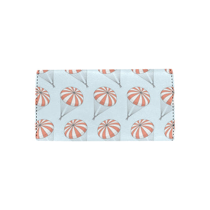 Skydiving Pattern Print Design 01 Women's Trifold Wallet