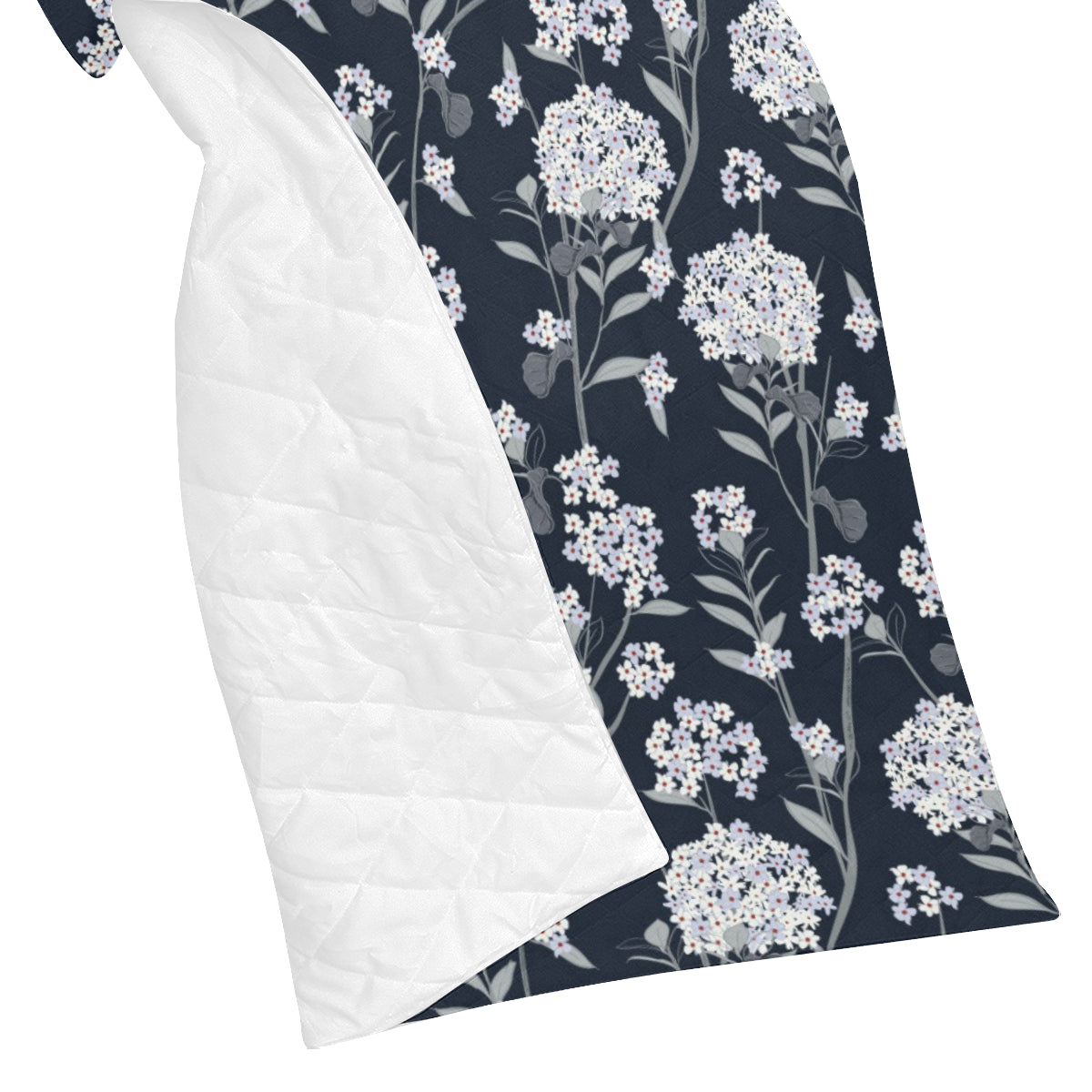 Hydrangea Pattern Print Design HD07 Premium Quilt