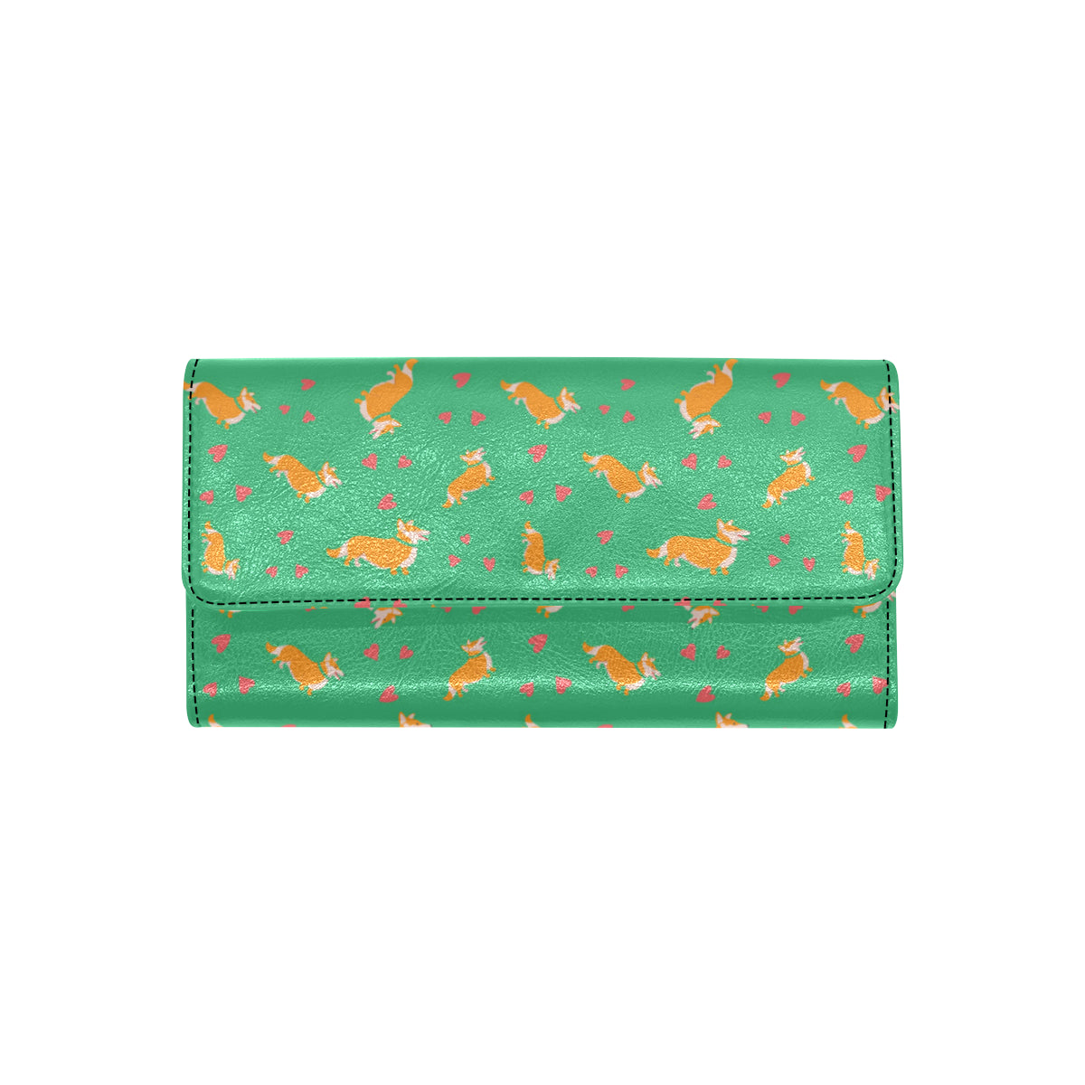 Cardigan Welsh Corgis Pattern Print Design 03 Women's Trifold Wallet