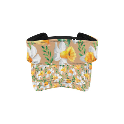 Daffodils Pattern Print Design DF04 Unisex Sun Visor
