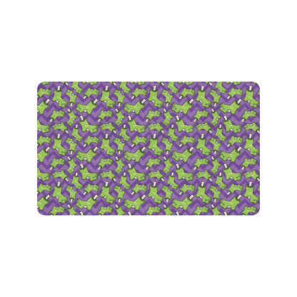 Zombie Foot Design Pattern Print Rubber Doormat