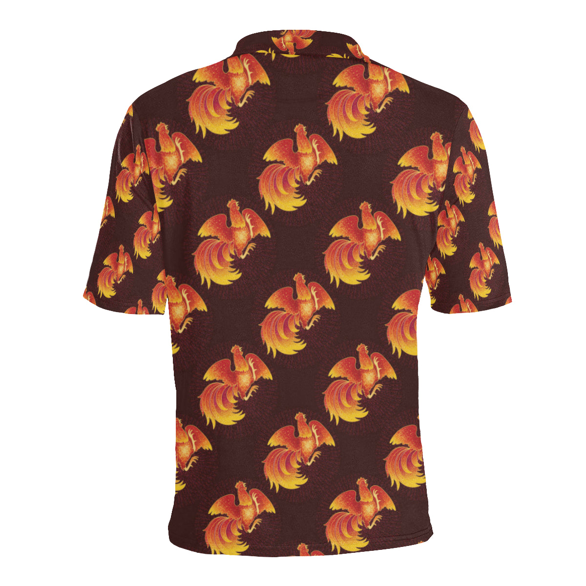 Rooster Pattern Print Design A04 Men Polo Shirt