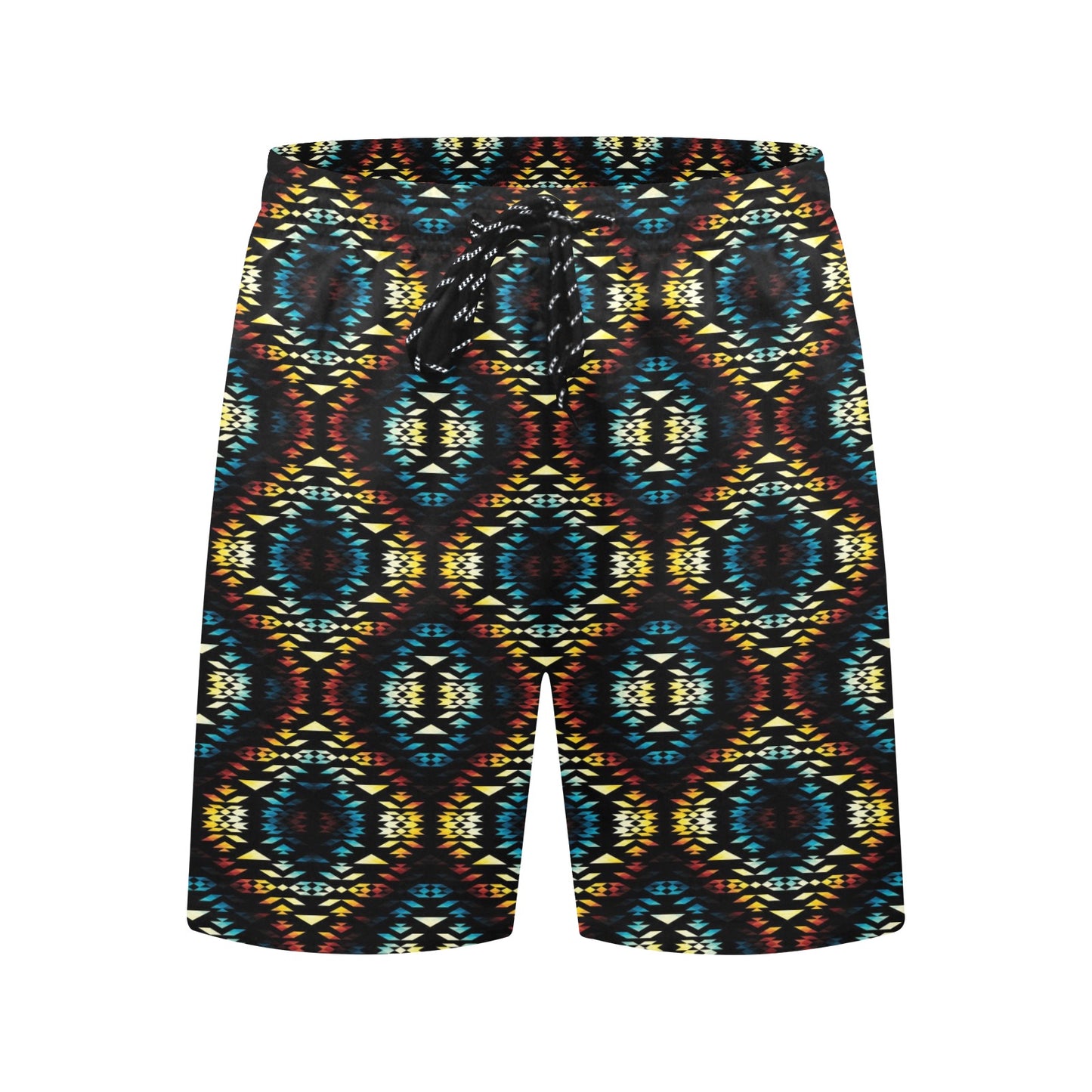 Tribal Pattern Print Design LKS309 Men's Swim Trunks Beach Shorts