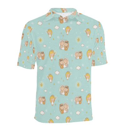 Christian Pattern Print Design 01 Men Polo Shirt