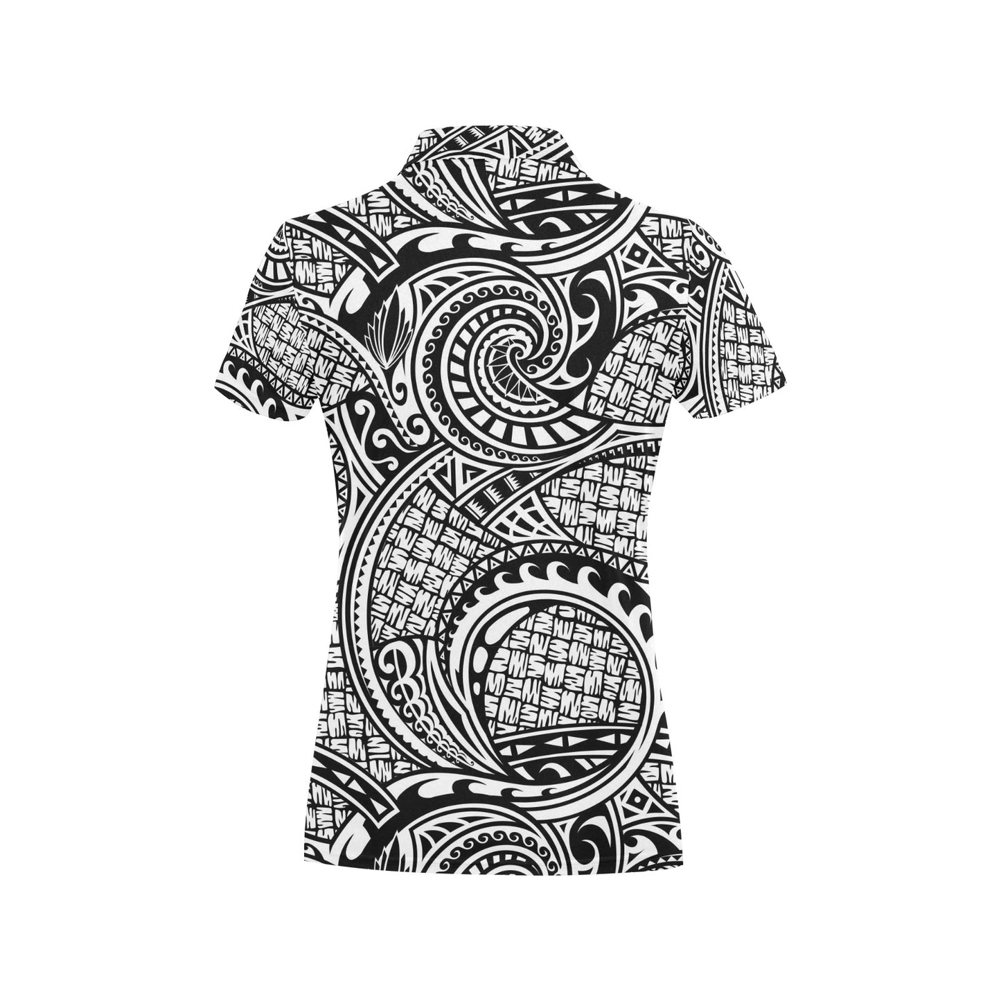 Polynesian Tribal Pattern Women's Polo Shirt