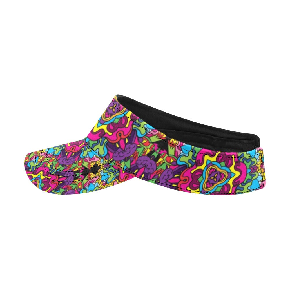 Trippy Print Design LKS303 Unisex Sun Visor