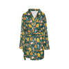 School Bus Print Design LKS309 Women's Fleece Robe