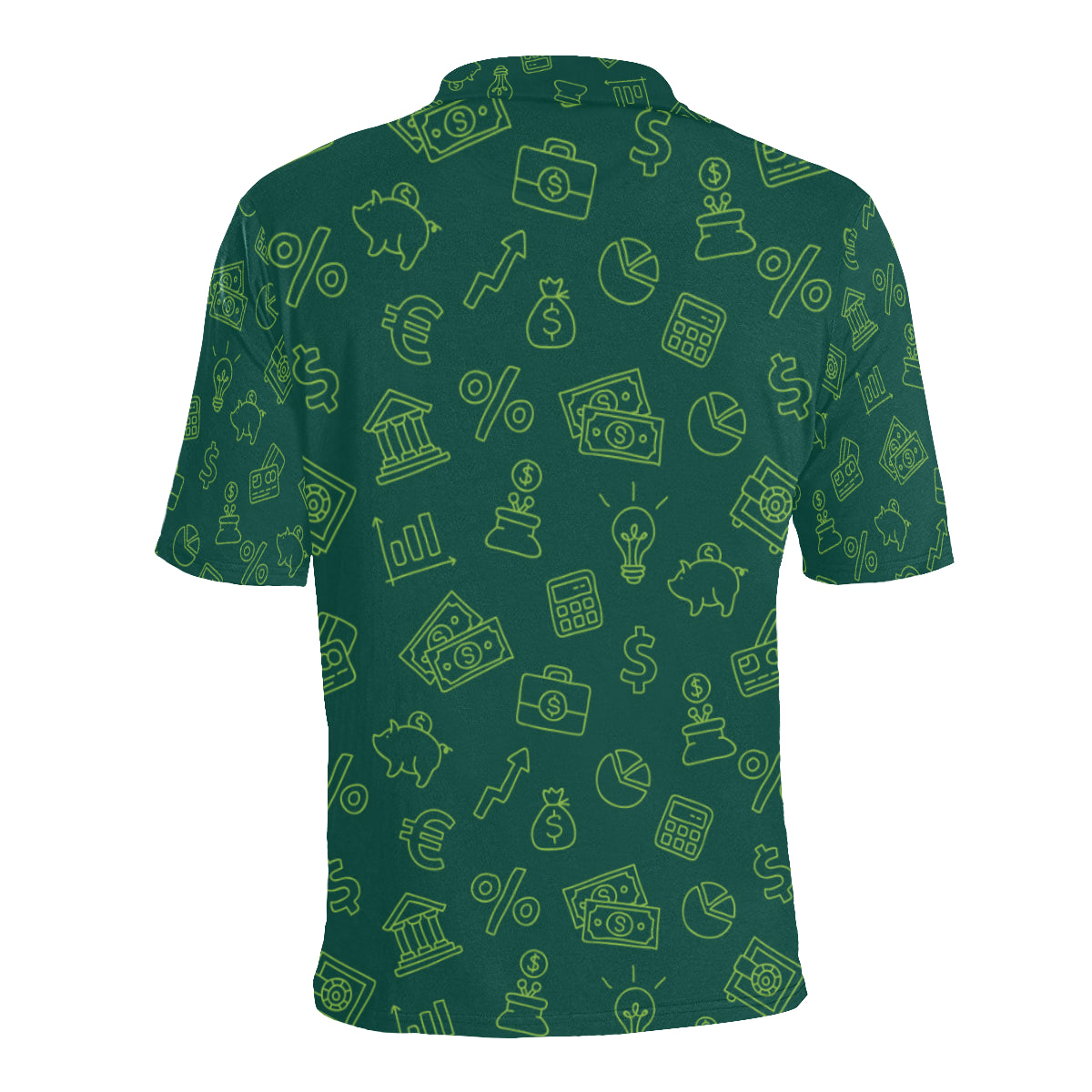 Accounting Financial Pattern Print Design 02 Men Polo Shirt