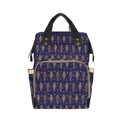 Nutcracker Pattern Print Design A05 Diaper Bag Backpack