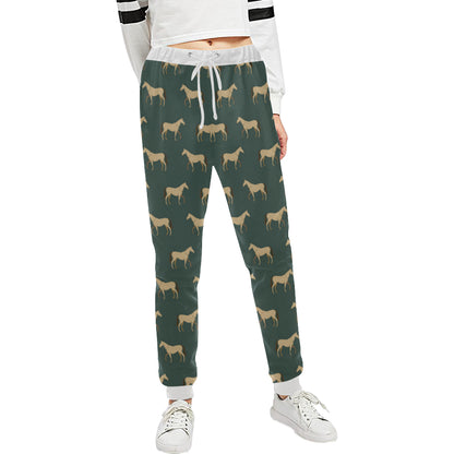Horse Classic Themed Pattern Print Unisex Sweatpants