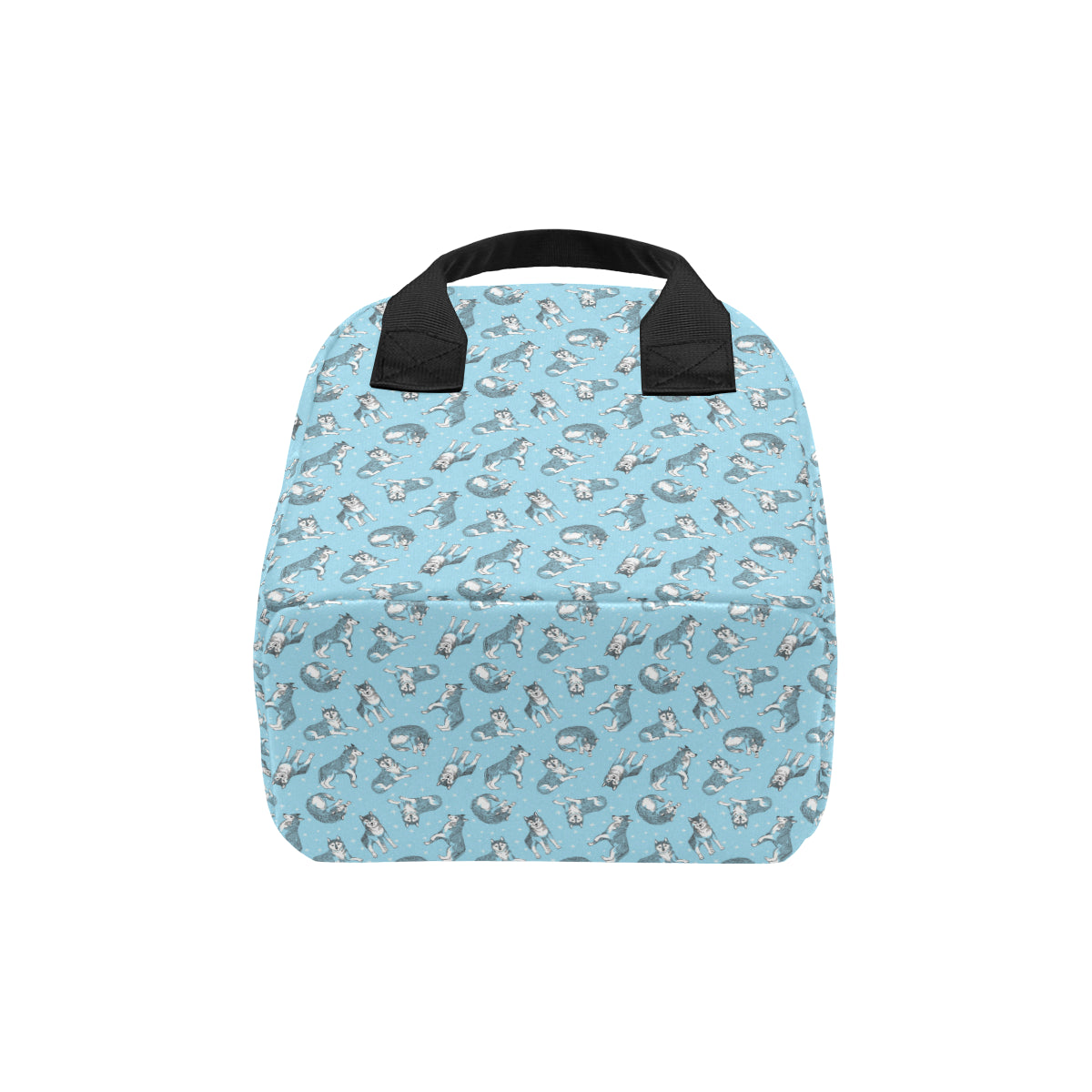 Wolf Design Print Pattern Insulated Lunch Bag