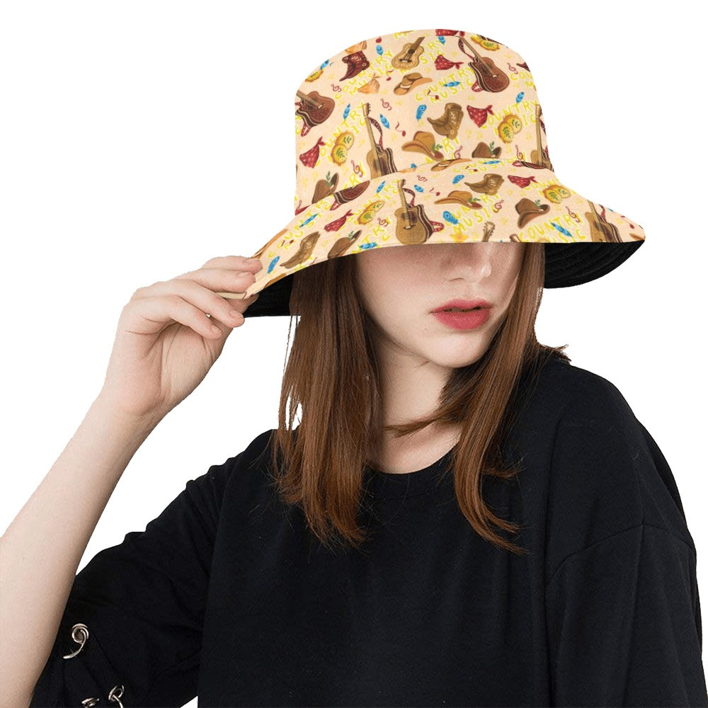 Western Lifestyle Print Design LKS303 Unisex Bucket Hat