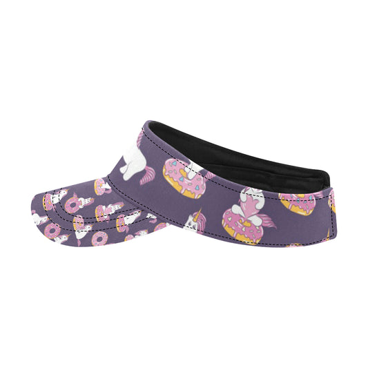 Donut Unicorn Pattern Print Design DN011 Unisex Sun Visor