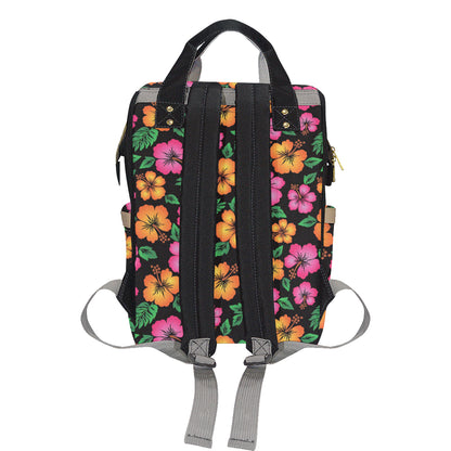 Hibiscus Pattern Print Design HB029 Diaper Bag Backpack