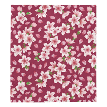 Cherry Blossom Pattern Print Design CB06 Premium Quilt