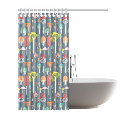 Mushroom Pattern Print Design A03 Shower Curtain