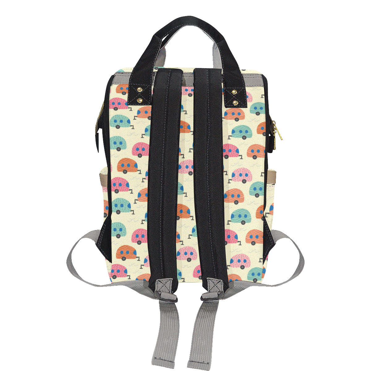 Camper Pattern Print Design 06 Diaper Bag Backpack