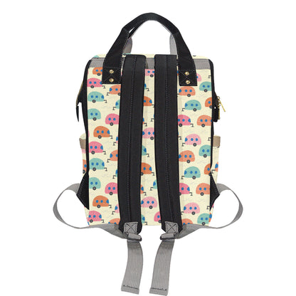 Camper Pattern Print Design 06 Diaper Bag Backpack
