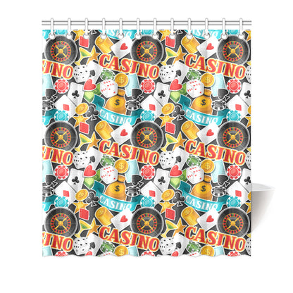Casino Pattern Print Design 03 Shower Curtain