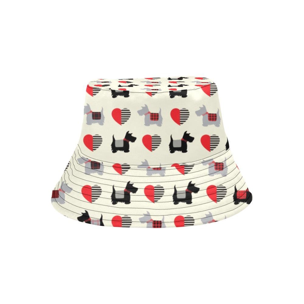 Scottish Terriers Print Design LKS3010 Unisex Bucket Hat