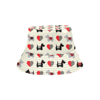 Scottish Terriers Print Design LKS3010 Unisex Bucket Hat