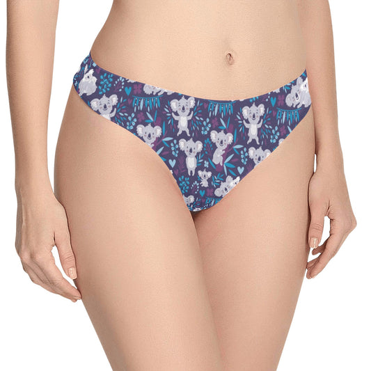 Koala Cute Themed Design Print Women's Thongs