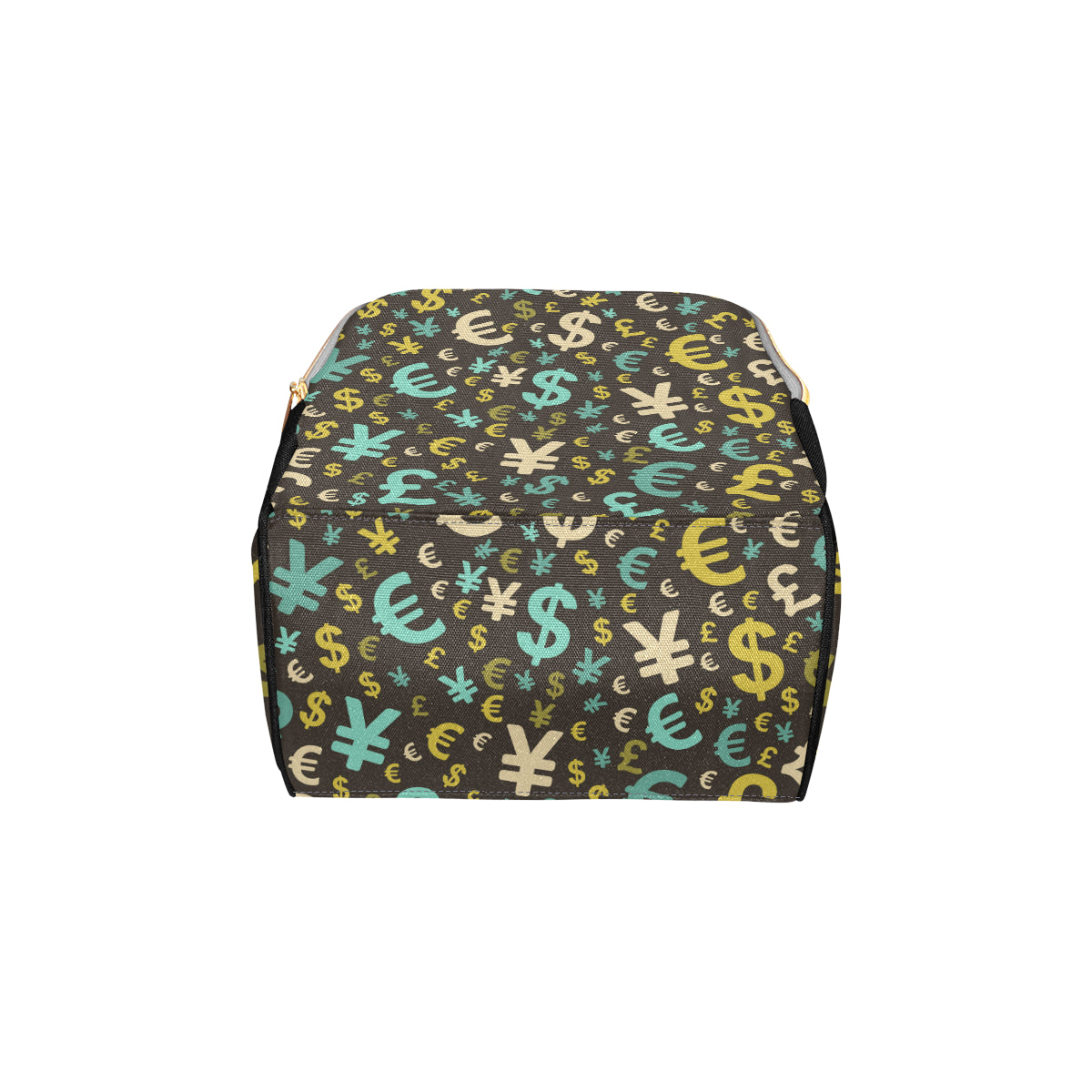 Money Pattern Print Design 01 Diaper Bag Backpack
