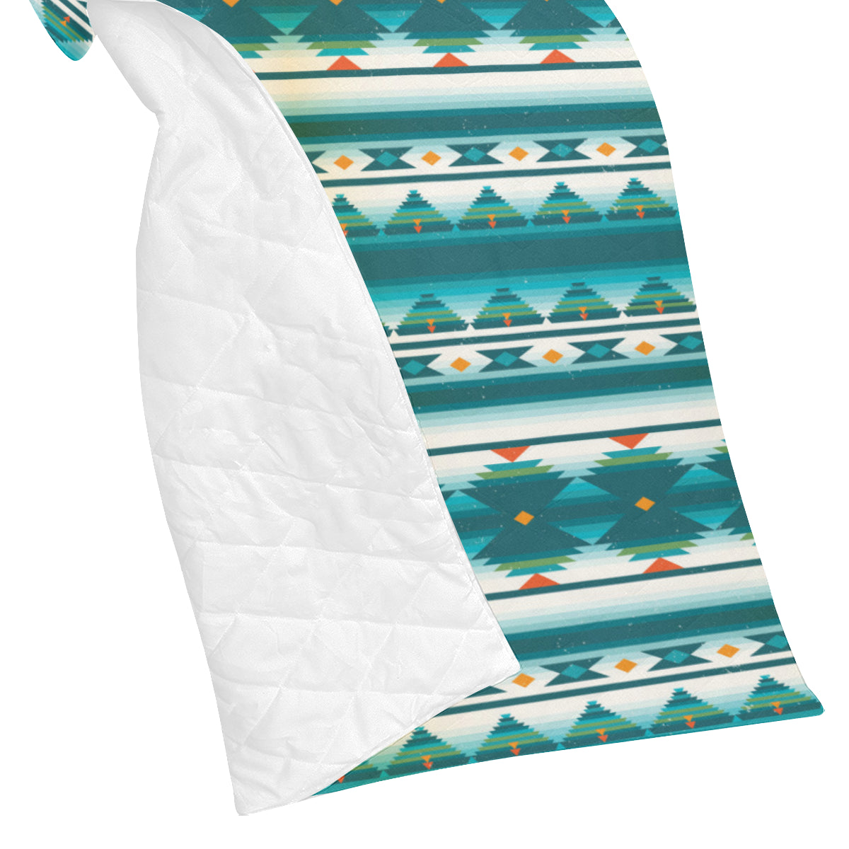 Blue Tribal Aztec Premium Quilt